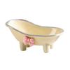 TOPBATHY Butterfly Bow Soap Dish Tray Draining Base Silver Plated Bathroom Soap Holder for Shower and Vanity Counter view 1