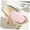 TOPBATHY Butterfly Bow Soap Dish Tray Draining Base Silver Plated Bathroom Soap Holder for Shower and Vanity Counter view 4