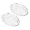 Zerodeko 2pcs Bathroom Soap Dish Glass Soap Holder for Shower Case Home Container Bar Holder view 1