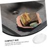 Zerodeko 2pcs Bathroom Soap Dish Glass Soap Holder for Shower Case Home Container Bar Holder view 2