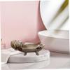Zerodeko Ceramic Soap Dish Animals Cute Soap Dish Bathroom Accessories for Bathroom view 2