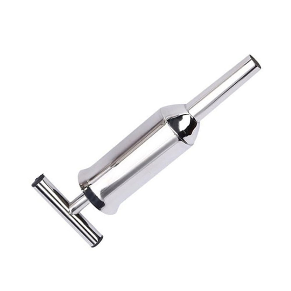 Zerodeko Stainless Steel Sausage Stuffer Kit Maker Meat Filler Sausage Tube Filling Tool for Home Tool