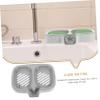 TOPBATHY Double Layer Wall-mounted Soap Dish Holder with Drain White-grey Bathroom Soap Storage Tray Shower for Home and Laundry Use view 2