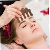 Mipcase Meridian Massage Comb for Head and Neck Wide Tooth Design and Gua Sha Scraping Tool Function for Scalp Caring and Relaxation Random Color view 3