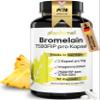 Bromelain Capsules with 7500 FIP/Capsule - Bromelain High Dose - 750 mg Bromelain Enzyme from Pineapple - Enzyme Activity of 10,000 FIP/g - 3 Month Supply view 1