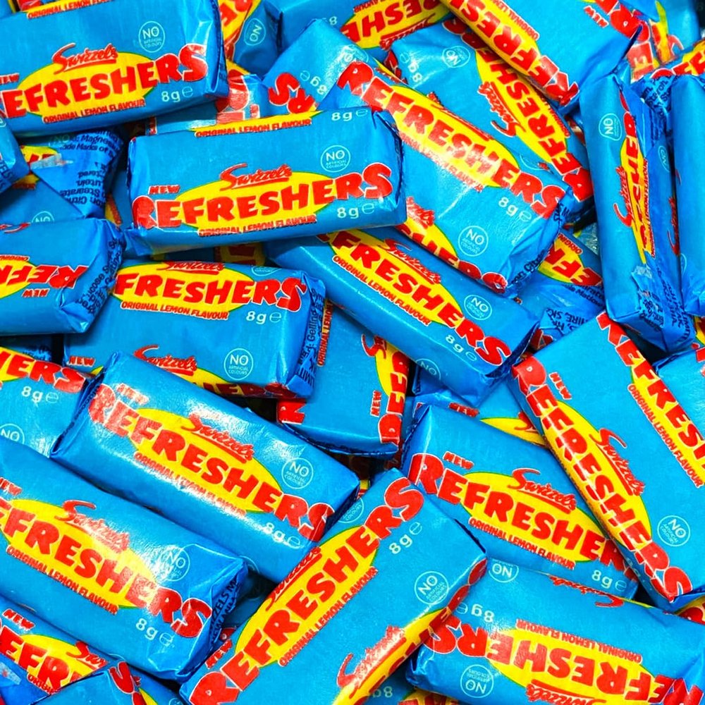 50 Refreshers Chews Sweets  50 Pack Bulk Bag  Assorted Sweet Pick and Mix for Parties, Gifts, and Sharing.