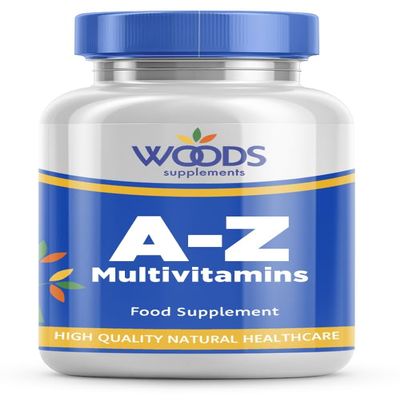 A-Z Multi-Vitamins (90 Tablets) from Woods Supplements | Includes Vitamin A Right Through to Zinc | High Potency one a Day Tablet