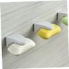 CAXUSD Magnetic Absorption Soap Holder Rack 2pcs Punch-free Bathroom Soap Box Waterproof Drainage Tray White for Shower Sink view 2