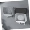 CAXUSD 2pcs Wall Mount Soap Dishes No Drill Rustproof Soap Holder Lid Adhesive for Shower Wall for Bathroom Kitchen Use view 4