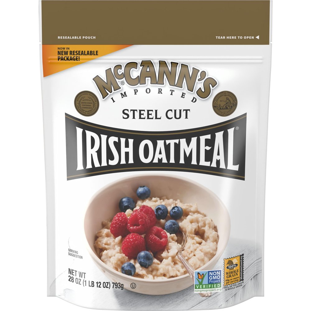 McCann's Irish Oatmeal, Traditional Steel Cut Oats, 28 Ounce Bag