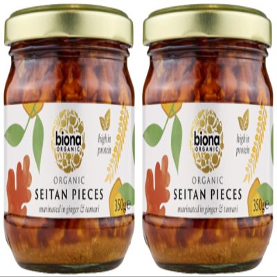Biona Seitan Marinated In Ginger & Tamari 350gm (Pack of 2)