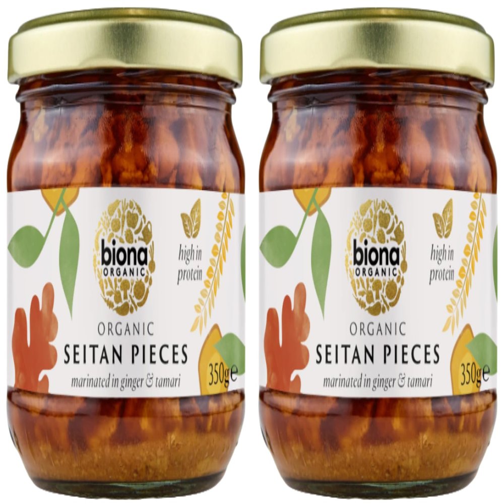 Biona Seitan Marinated In Ginger & Tamari 350gm (Pack of 2)