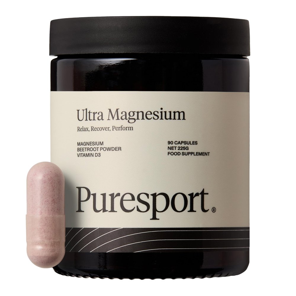 Puresport Ultra Magnesium Supplement Capsules (30 Day Supply), Glycinate 3-in-1 Complex, Supports Recovery & Sleep, Boosts Cardiovascular Health, Maintains Electrolyte & Endurance, Reduces Fatigue