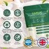 FoodPURA 90 X Pure Garlic Capsules Recommended Daily Strength 1000mg - Capsules are The SAFEST Way to take Any Supplement! HACCP Certified, Manufactured in The UK. view 3