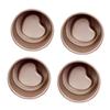 Zerodeko 4pcs Heart Shaped Bauermeck Mold Carbon Steel for Cake Making Baking Mold Kitchen Use view 1