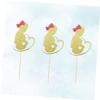Warmhm Mother's Day Cake Decoration 12pcs Glitter Cake Toers for Delightful Celebrations view 3