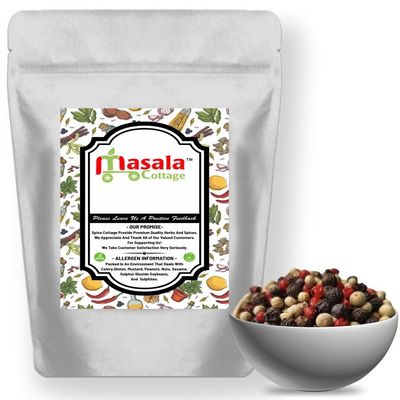 4 Colour Mixed Whole Peppercorns Dried (Black | White | Pink | Green) Premium Quality 25g-1.9kg (200, Grams)