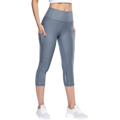 WILLBEST Women's High Waist Tight Yoga Pants Workout Leggings Tummy Control Plus Size Running Exercise Gym Fitness Scrunch Booty 3/4 Length Stretch Trousers