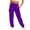 Navy Blue Work Trousers Women Waterproof Leggings Women Women's Bodysuits Sweatspants Elasticated Waist Jeans for UK Boho Trousers Dungarees for UK Running Yoga Workout Sport view 1