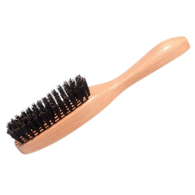 Mipcase Wood Handle Beard Grooming Brush Mens Shaving Brush Bristles for Beard Care