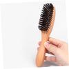 Mipcase Wood Handle Beard Grooming Brush Mens Shaving Brush Bristles for Beard Care view 3