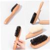 Mipcase Wood Handle Beard Grooming Brush Mens Shaving Brush Bristles for Beard Care view 4