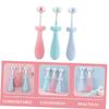 Angoily 3pcs Boy Girl Toothbrush for Years Boys and Girls Soft Bristles Brush Manual Cleaning view 3