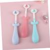 Angoily 3pcs Boy Girl Toothbrush for Years Boys and Girls Soft Bristles Brush Manual Cleaning view 4