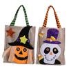 ABOOFAN 2pcs Skull Pumpkin Halloween Candy Bags Tote Candy Bag for Party Favor Storage view 1