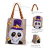 ABOOFAN 2pcs Skull Pumpkin Halloween Candy Bags Tote Candy Bag for Party Favor Storage view 4