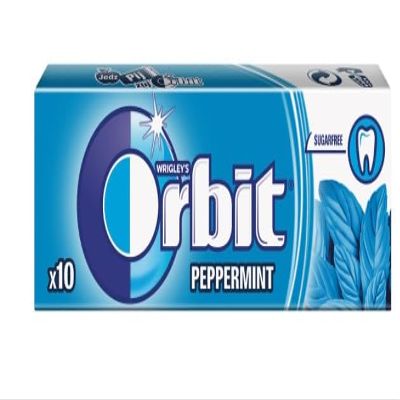 10-30 Packs of Original WRIGLEY'S Orbit/Extra Chewing Gum Packs Fresh Stock (Orbit Peppermint, 20 Pack) Helps keep Teeth Clean And Mouth Fresh