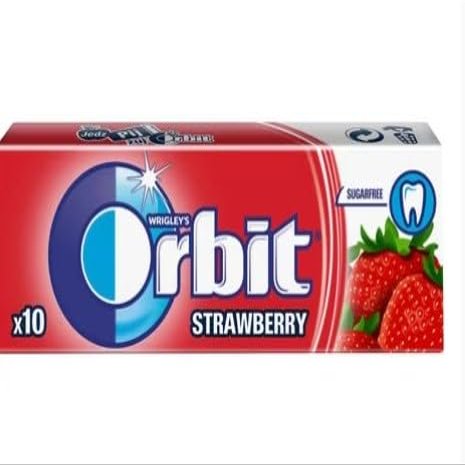 10-30 Packs of Original WRIGLEY'S Orbit/Extra Chewing Gum Packs Fresh Stock (Orbit - Strawberry, 10 Pack)