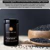 Black Seed Oil - 120 Vegetarian 500mg Softgel Capsules - Luxurious Egyptian Cold Pressed Nigella Sativa Plant Producing Black Cumin Seed Oil - Non-GMO - Made by BLACK SEED LAB in UK - Jar view 2