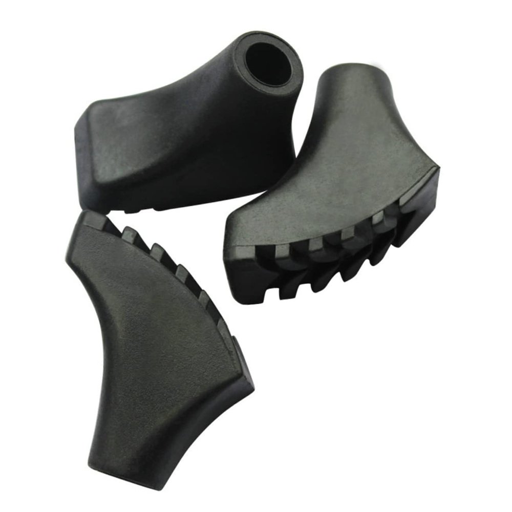 Happyyami 16pcs Replacement Trekking Pole Tips Rubber Feet for Hiking Poles for Walking Stick Foot Protection