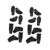Happyyami 16pcs Replacement Trekking Pole Tips Rubber Feet for Hiking Poles for Walking Stick Foot Protection view 3