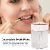 Teeth Clean Picks | Dual-End Teeth Care Tooth Picks - Bendable Toothpicks with Transparent Box for Kitchen, Banquet, Restaurants, Schools view 2