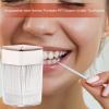 Teeth Clean Picks | Dual-End Teeth Care Tooth Picks - Bendable Toothpicks with Transparent Box for Kitchen, Banquet, Restaurants, Schools view 3