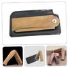 Angoily Wooden Folding Beard Comb and Pocket Hair Comb with Leather Case Portable for Men's Beard Care and Travel Grooming view 3