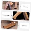 Angoily Wooden Folding Beard Comb and Pocket Hair Comb with Leather Case Portable for Men's Beard Care and Travel Grooming view 4