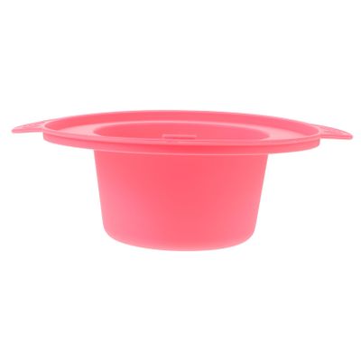 Angoily Silicone Wax Warmer Liner 400ml Pink Replacement Bowl for Hair Removal and Beauty Even Heating Wax Melting Pot