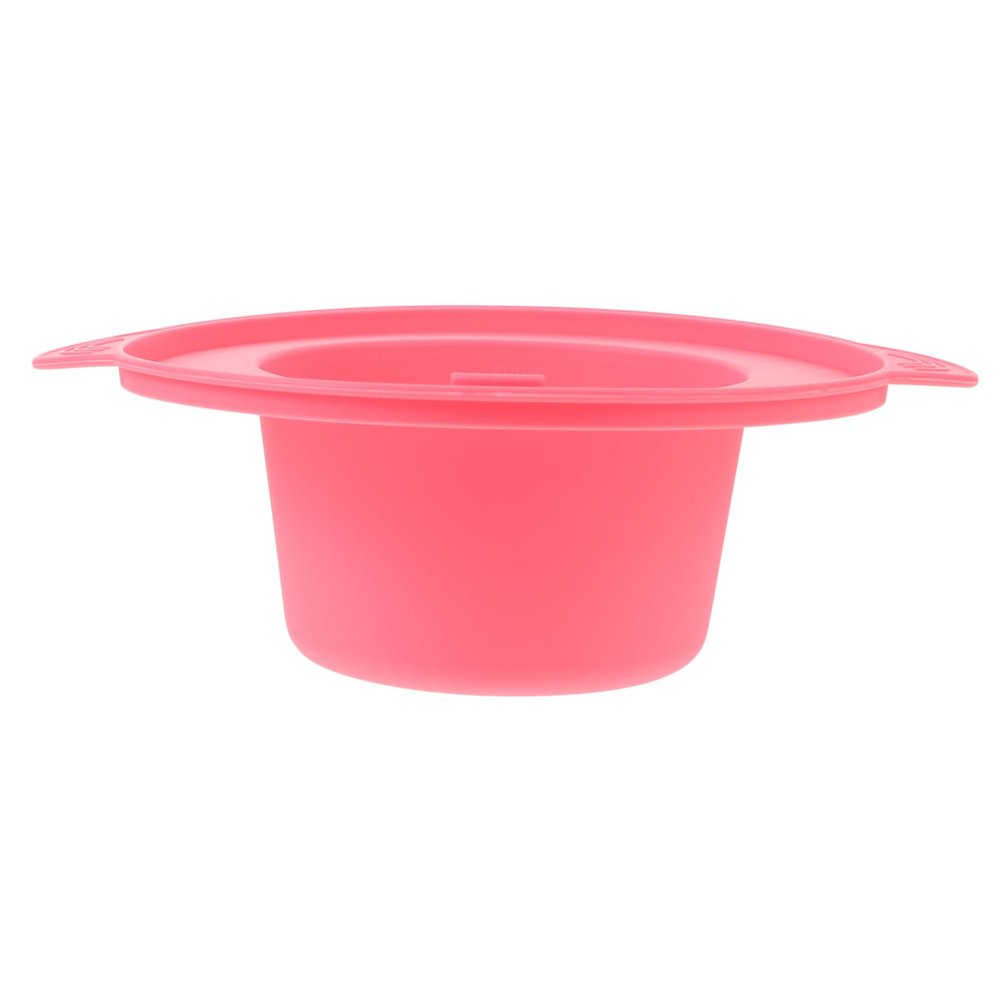 Angoily Silicone Wax Warmer Liner 400ml Pink Replacement Bowl for Hair Removal and Beauty Even Heating Wax Melting Pot
