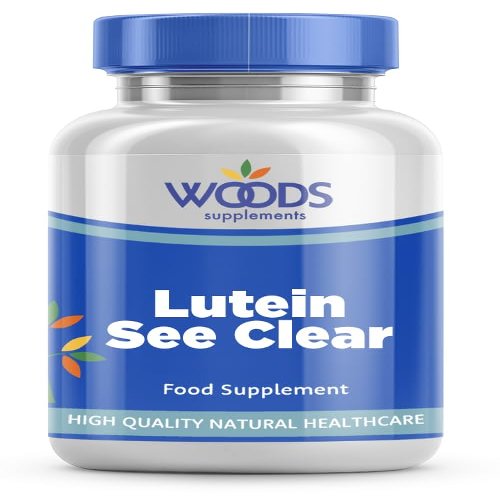 Lutein See Clear (360 Tablets) from Woods Supplements | Lutein, Bilberry Extract and Carrot Powder | Suitable for Vegetarians & Vegans