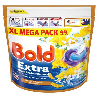 Bold All-In-1 Platinum Pods Washing Liquid Capsules Citrus 44 Washes