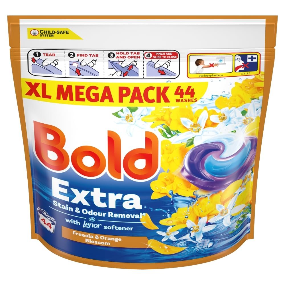 Bold All-In-1 Platinum Pods Washing Liquid Capsules Citrus 44 Washes