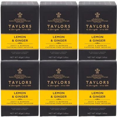 Taylors Tea 1 x 20 Bags (6, Lemon & Ginger Infusion)