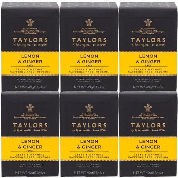 Taylors Tea 1 x 20 Bags (6, Lemon & Ginger Infusion)