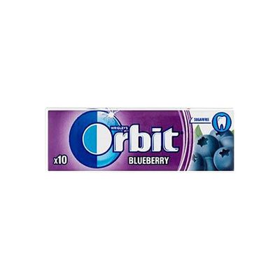 10 Packs of Original WRIGLEY'S Orbit/Extra Chewing Gum Packs Fresh Stock (Orbit - Blueberry, 10 Pack) Helps keep Teeth Clean And Mouth Fresh