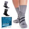 Doctor's Select Plantar Fasciitis Socks - 2 Pairs | Compression Socks for Plantar Fasciitis Relief | Arch Support Socks, Grey/Dark Grey, S view 1