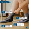 Doctor's Select Plantar Fasciitis Socks - 2 Pairs | Compression Socks for Plantar Fasciitis Relief | Arch Support Socks, Grey/Dark Grey, S view 3