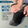 Doctor's Select Plantar Fasciitis Socks - 2 Pairs | Compression Socks for Plantar Fasciitis Relief | Arch Support Socks, Grey/Dark Grey, S view 4